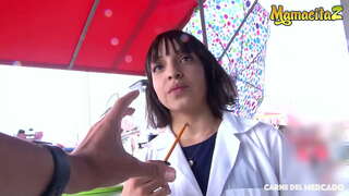 CARNE DEL MERCADO - #Matilde Ramos - तातो Colombiana Blows र गोरा गोरा संग एक मान्छे त्यो बस भेट